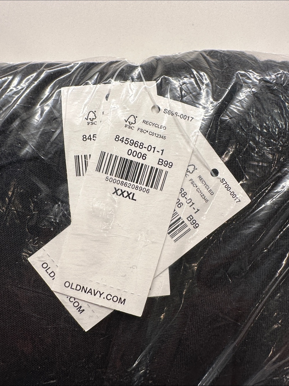 Old Navy Black V-Neck T‑Shirt (THREE) with NWT 3XL